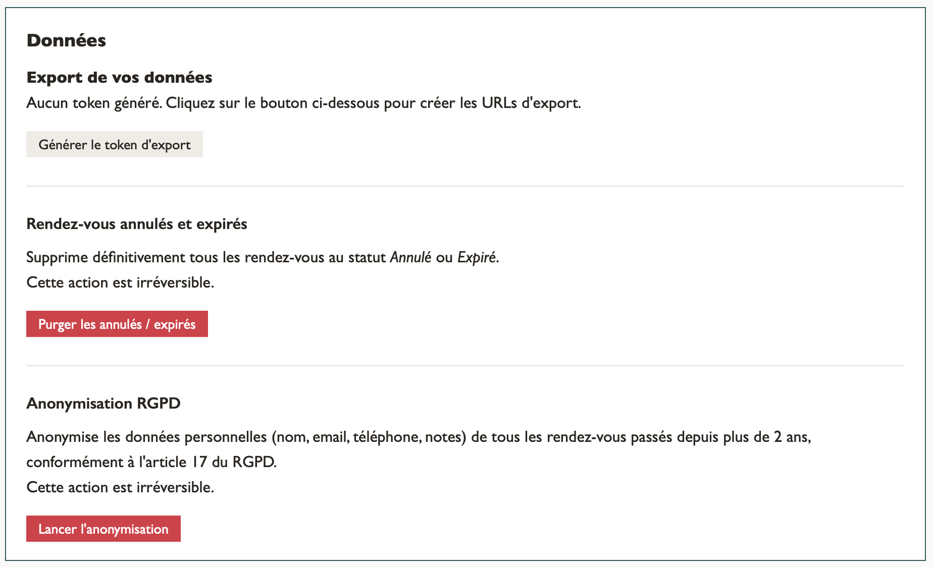 Export des données PlumeRV